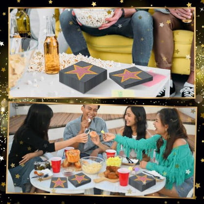 60 Pcs Movie Star Cocktail Paper Napkins 6.5 x 6.5 Inches (60 Count)