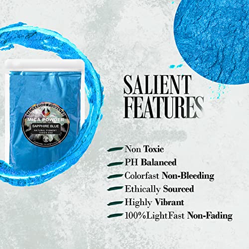 Sapphire Blue Mica Powder for Epoxy Resin 100g