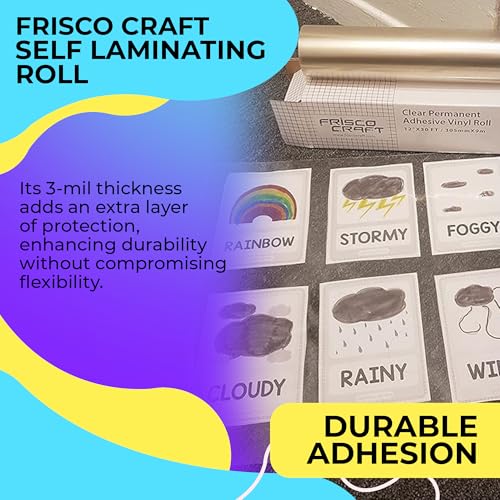 Matte Clear Self Adhesive Laminating Roll 12" x 30 ft