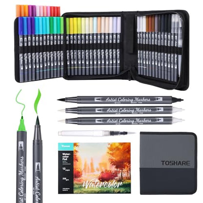 Watercolor Pens Set (48 Count)