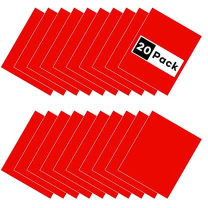 Red Heat Transfer Vinyl (20 Count)