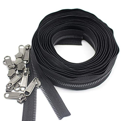 5 Metal Zippers by The Yard Bulk 4 Yards