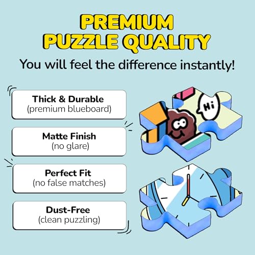 Jigsaw Puzzles 1000 Pieces with Storytelling Comics