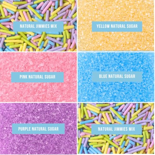 Dye Free Pastel Sprinkles 6 Cell (2.75 Ounce)