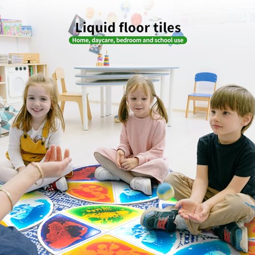 4 Sheet Liquid Sector Sensory Tiles (4 Count)
