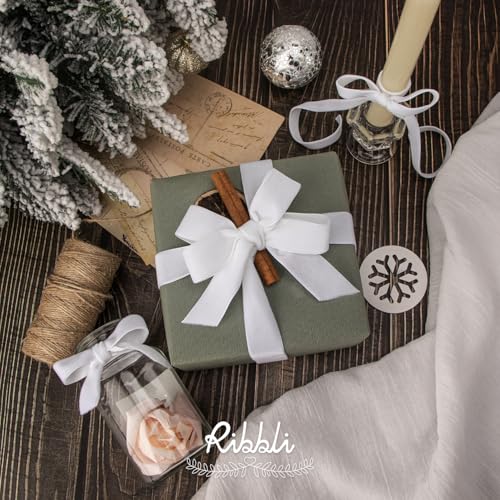 Polyester White Velvet Ribbon