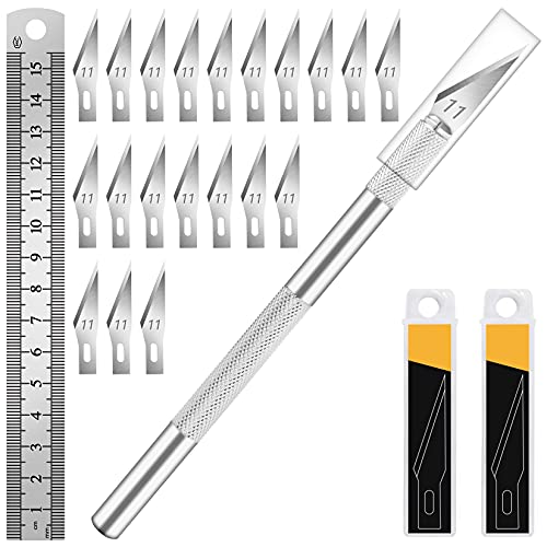 Exacto Knife Set with 20#11 Blades (20 Count)