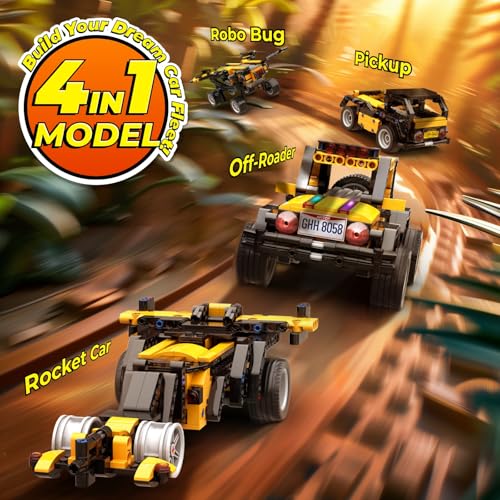 Robot R 4-in-1 STEM Robot Building Kit 300 Pieces (300 Count)