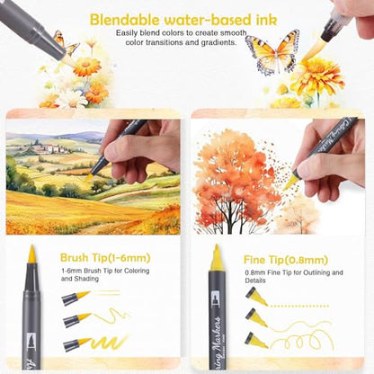 Watercolor Pens Set (36 Count)