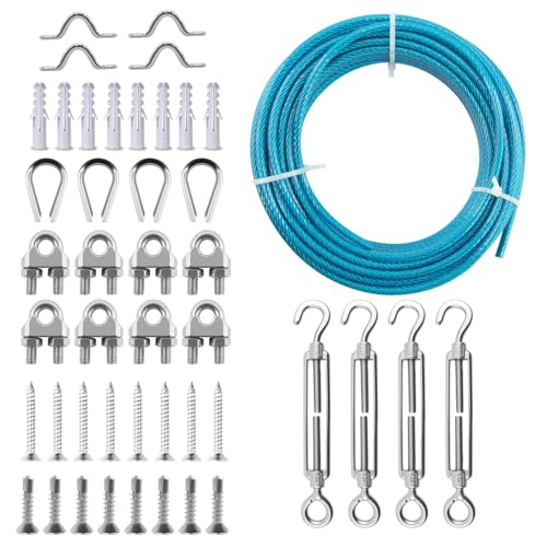 3 16" Sunshade Sail Hardware Kit (100 Foot)