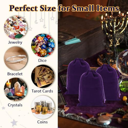 20pcs Velvet Bags Drawstring (20 Count)