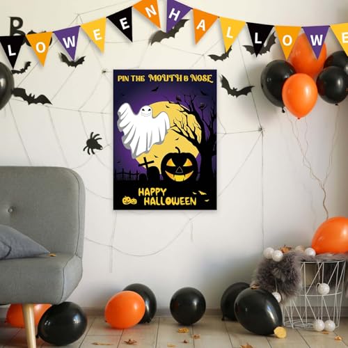 Halloween Party Games Pin The Mouth on Ghost