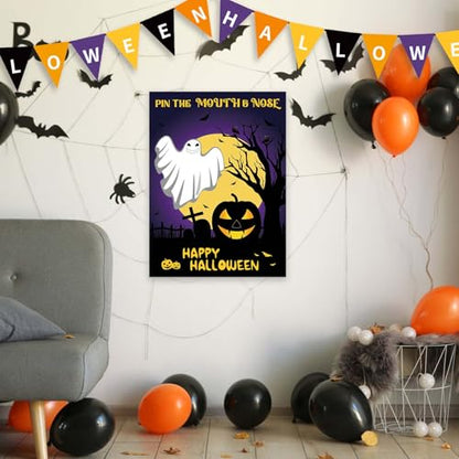 Halloween Party Games Pin The Mouth on Ghost