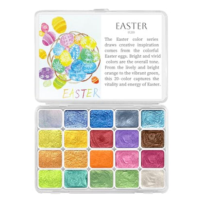 Mini Super Glitter Watercolor Paint Set (20 Count)