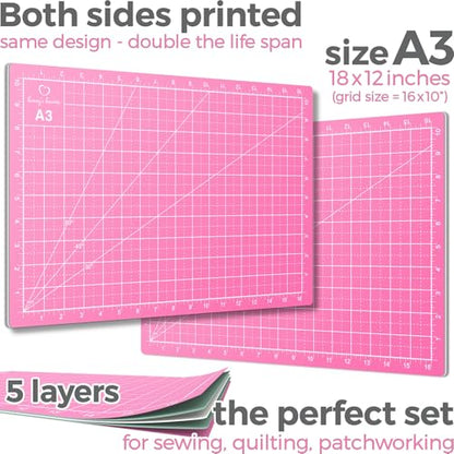 Rotary Cutter Set pink