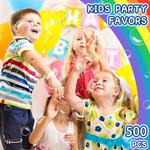 500 Piece Mini Bubble Wands in 10 Colors (4.8 Ounce)