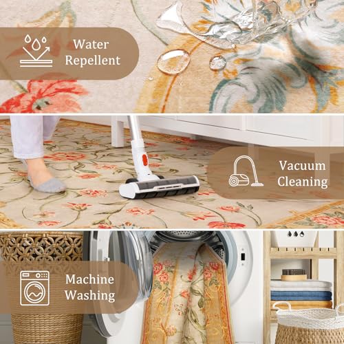 Washable Fall Living Room Area Rugs 5x7 (5040 sq in)