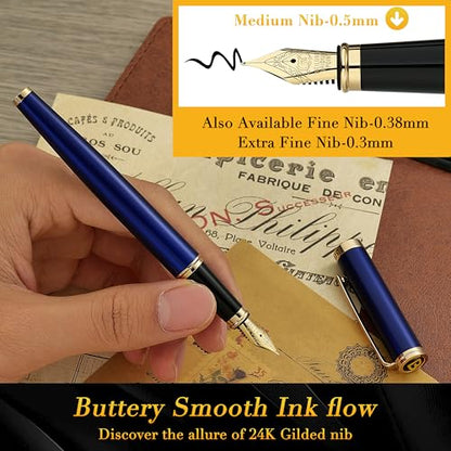 Blue Fountain Pen