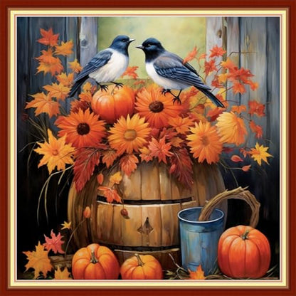 Cross Stitch Stamped Full Embroidery Kits DIY 11CT Cotton Thread Printed DIY Needlepoint Kits Craft Needlework Set Cross