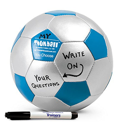 Create-Your-own Thumball 6", Blue, (Includes Marker) | Develop Your Own Ice Breakers - Customize Learning Reinforcement Tools | 30 Blank Panels