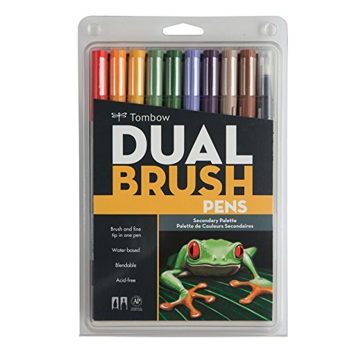 56168 Dual Brush Pen Art Markers (10 Count)