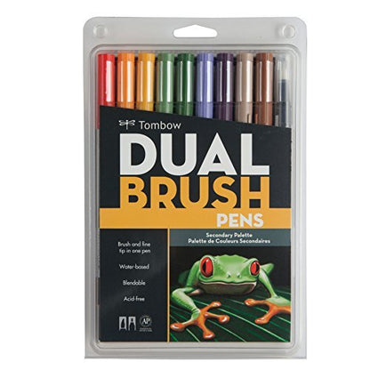 56168 Dual Brush Pen Art Markers (10 Count)