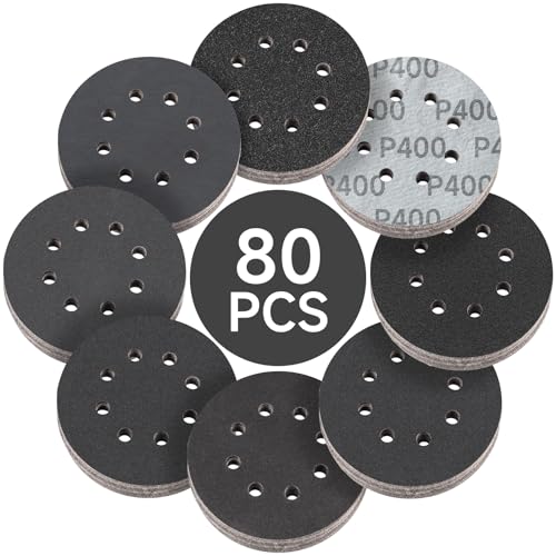 80PCS 5 inch Wet Dry Sanding Discs 320 (80 Count)