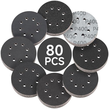 80PCS 5 inch Wet Dry Sanding Discs 320 (80 Count)