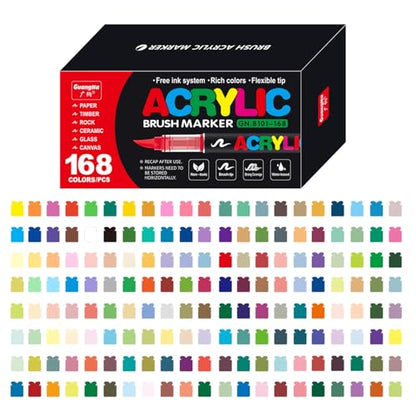 Acrylic Paint Markers (168 Count)