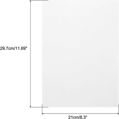 MECCANIXITY Colored Vellum Paper, 40 Sheet White Transparency 11.7 x 8.2 Printable Vellum Paper, Translucent Vellum Sheets for Printing Wedding Invitations, Ink Jet Laser Printer