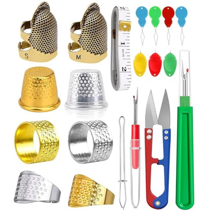 20 Pcs Sewing Thimble Kit (20 Count)
