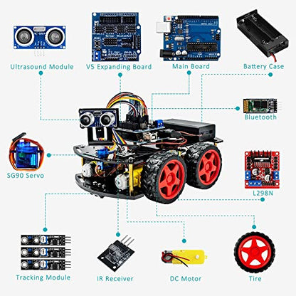 Smart Robot Car R3 Project Kit Compatible with Arduino IDE