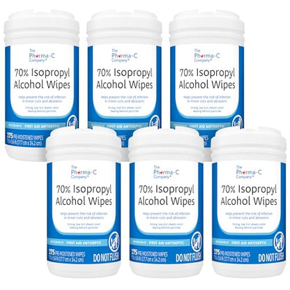 70% Isopropyl Alcohol Wipes (6 Count)