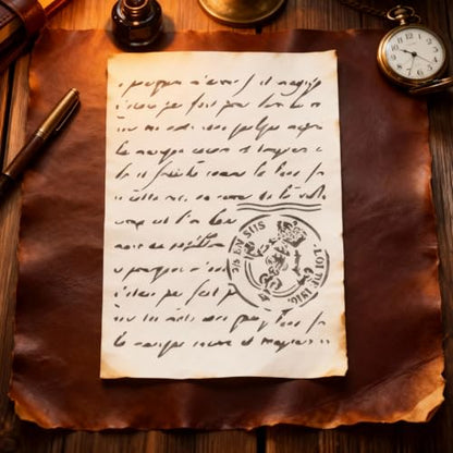 A4 Reusable Vintage Script Stamp Stencil for Painting