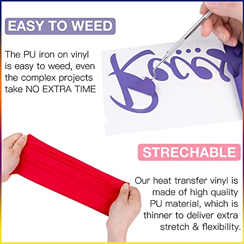 Orange HTV Heat Transfer Vinyl Bundle (36 Count)