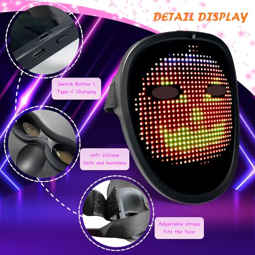 Kids LED Mask with Gesture Sensing