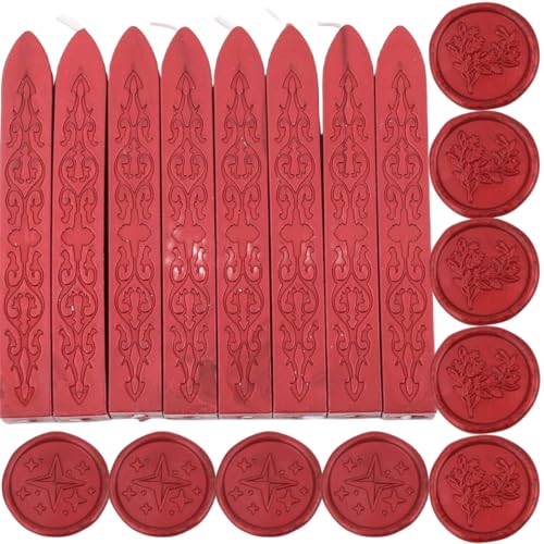 8Pcs Sealing Wax Sticks with Wicks (3 Ounce)