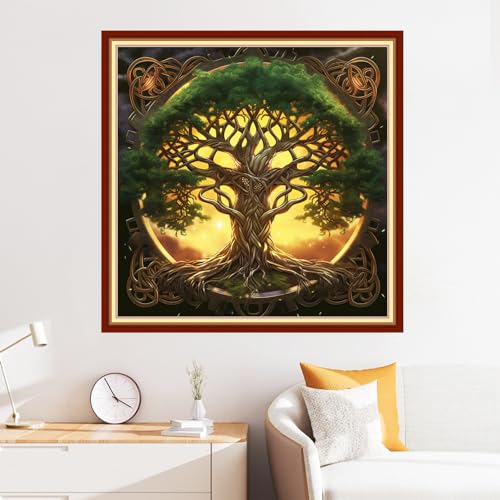 Cross Stitch Stamped Full Embroidery Kits DIY 11CT Cotton Thread Printed DIY Needlepoint Kits Craft Needlework Set Cross