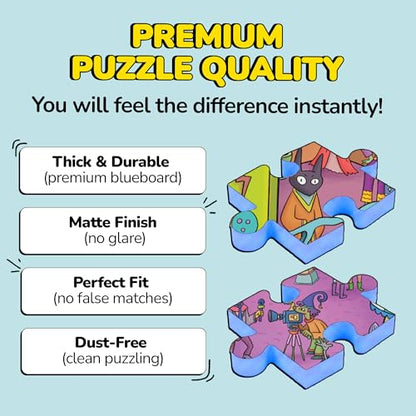 Jigsaw Puzzles 1000 Pieces with Storytelling Comics (1000 Count)