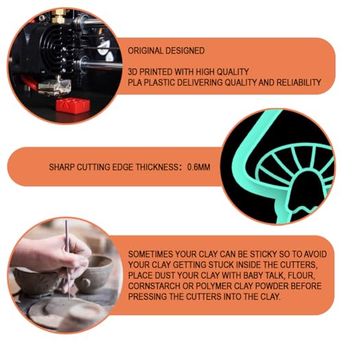Mushroom Clay Cutters