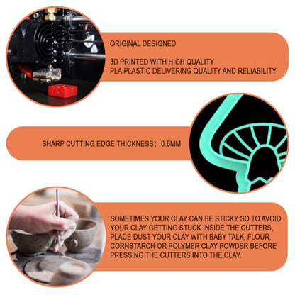 Mushroom Clay Cutters