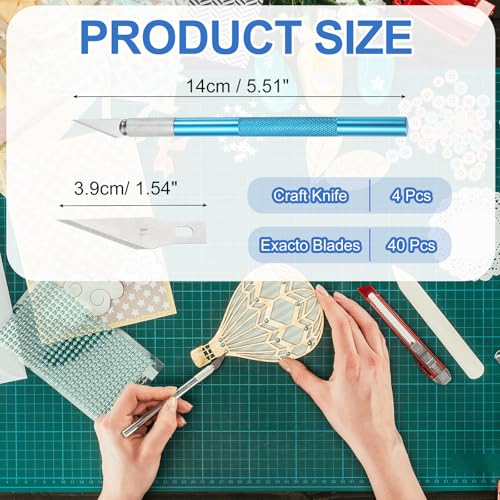 4 Pcs Exacto Knife (44 Count)