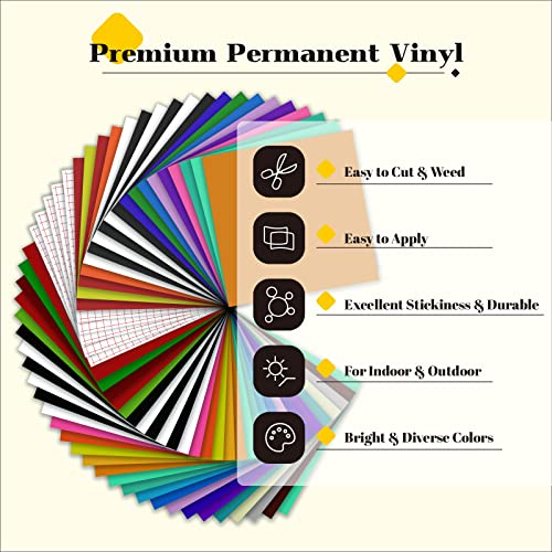 Permanent Vinyl 57 Pack 12"x12"