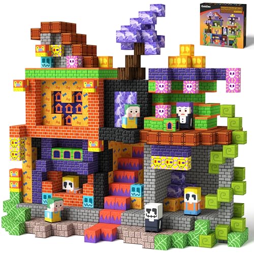 100PCS Magnetic Blocks 100PCS Building Toys for Kids 3+ (100 Count)