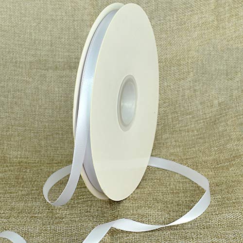 100yds 3 8 Inch White Satin Ribbon for Craft Gifts Wrapping (300 Foot)