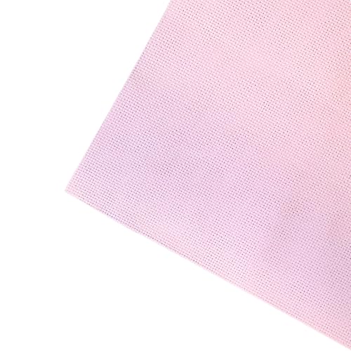 2 Sheets of Pink 11 Count Aida Cloth