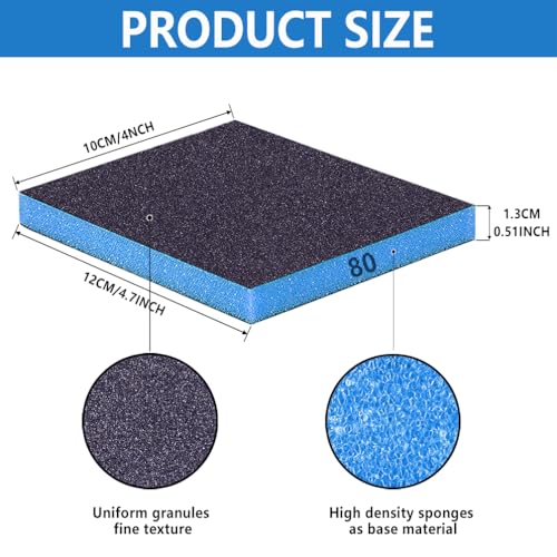 16 Pack 100 Grits Sanding Sponge (16 Count)