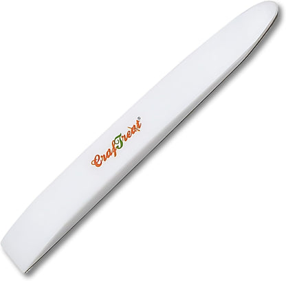 CrafTreat Teflon Bone Folder and Scoring Tool - Lifter - Paper Scorer for Paper Crafting, Origami, Bookbinding, Scrapbooking - Leather Burnishing Tool -Smooth, Non Stick,Ergonomic Craft Tool