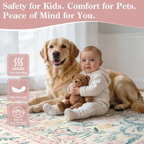 Washable Area Rug 6x9 (54 Sq Ft)