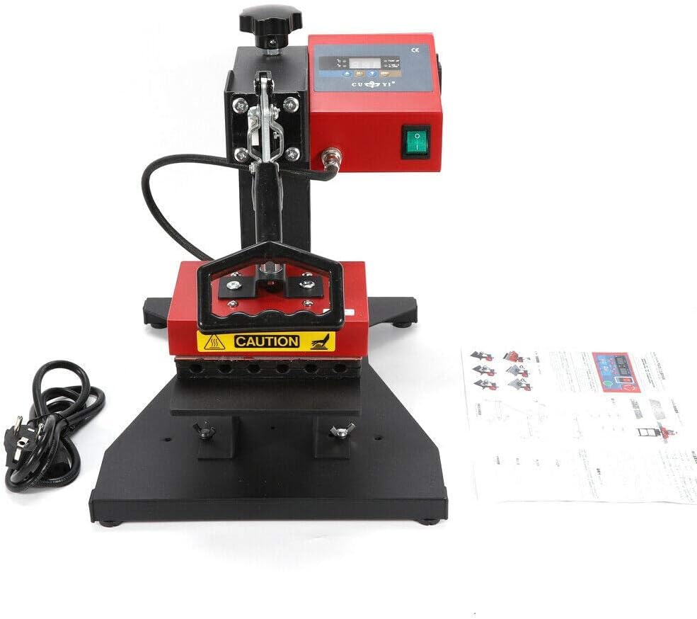 Pen Press Transfer Machine 6 in 1 Pen Heat Press Transfer Machine Digital 3D Sublimation Heat Press Machine Logo Transfer Printing Machine for DIY Pen Printing 110V 350W